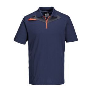Portwest Mens DX4 Polo Shirt / Navy/Orange